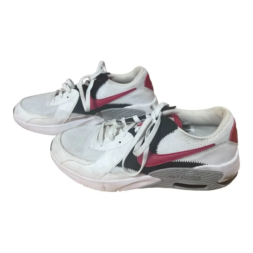 Nike Air Max Excee GS‎ White/University Red/Black Shoes - Size 6Y